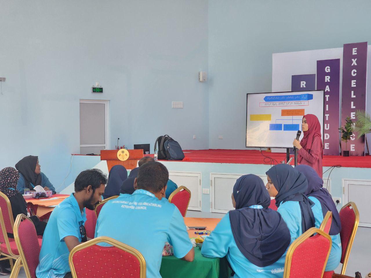 Training Program on the Development Plan of Councils held in Vaavu Atoll